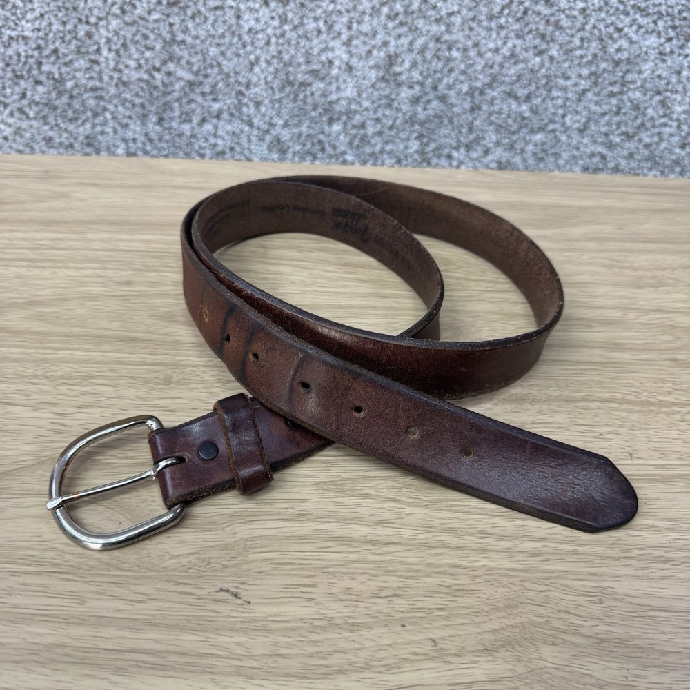 Vintage Tony Lama Belt  Men's Size 40 Brown Leather Western Made In USA K1207